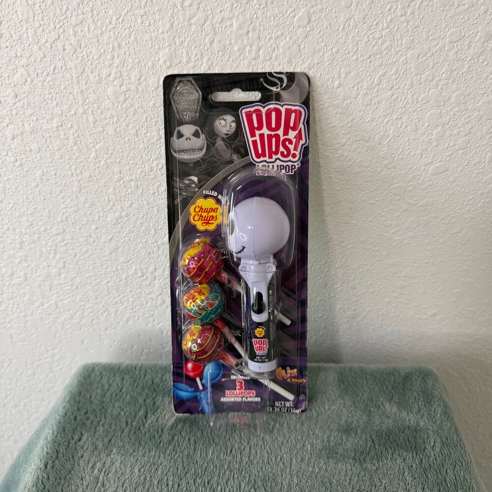NIB 5" Jack & Sally The Nightmare Before Christmas Pop Ups Dispenser Set